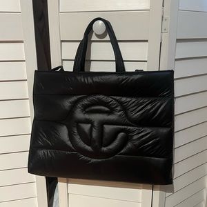 Medium black shopping puffer tote Telfar